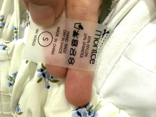 Montce white/blue flowers swim maxi dress, s