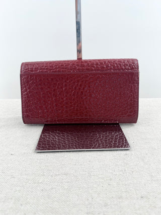 Burberry patent leather large wallet