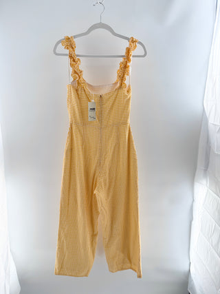 Lovers and Friends cotton gingham jumpsuit casual, S
