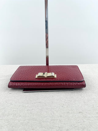 Burberry patent leather large wallet