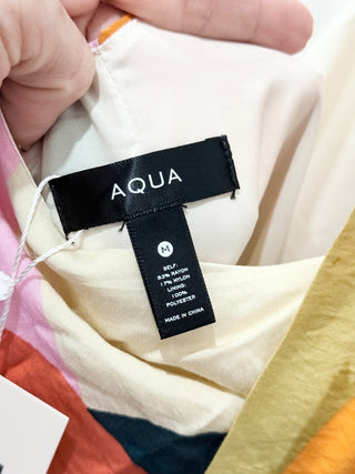 Aqua pattern jumpsuit, M
