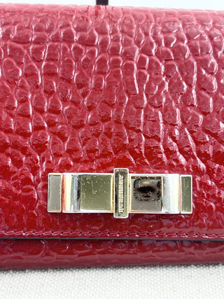 Burberry patent leather large wallet