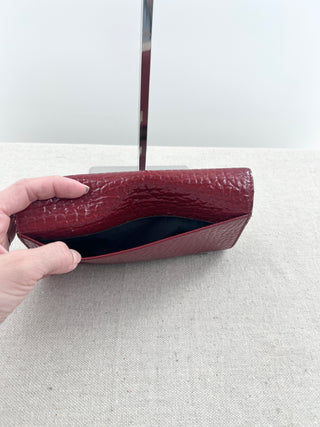Burberry patent leather large wallet