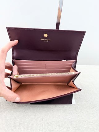Ferragamo leather wallet gancini