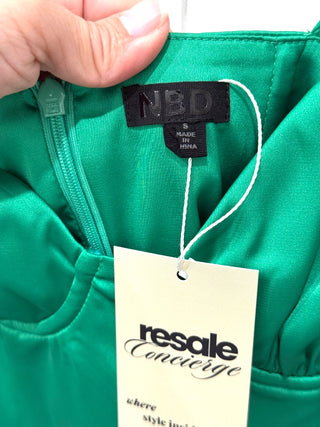 NBD Green maxi dress, S