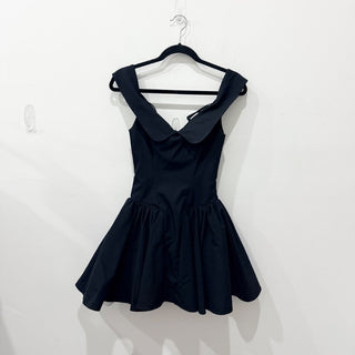 House of CB Elida Off-Shoulder Fit & Flare Corset Mini Dress Black Womens Small