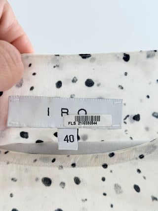 IRO 100% silk blouse with crochet inserts, FR 40 / US 8