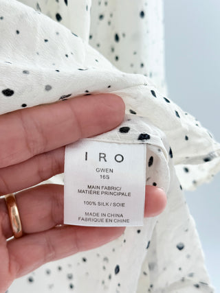 IRO 100% silk blouse with crochet inserts, FR 40 / US 8