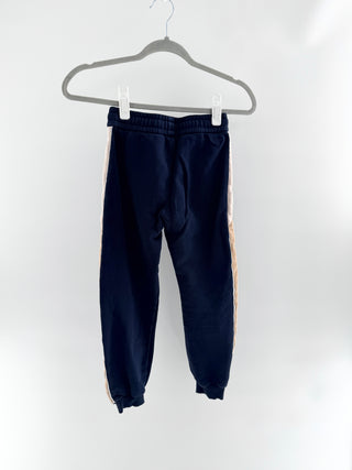 Chloe cotton jogger pants with side stripes, adjustable drawstring, and ribbed cuffs, 10Y
