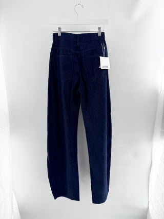 Same the barrel jean featuring high-rise waist, classic five-pocket styling, 25