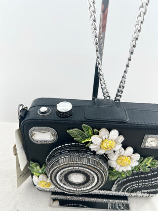 Mary Frances shoulder embellished bag with chain