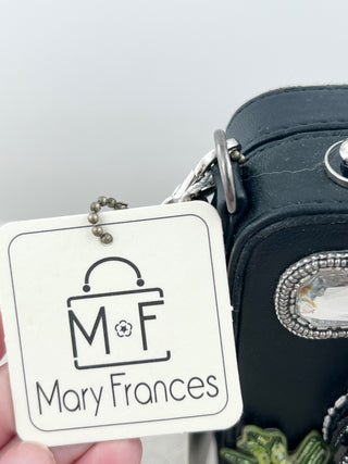 Mary Frances shoulder embellished bag with chain