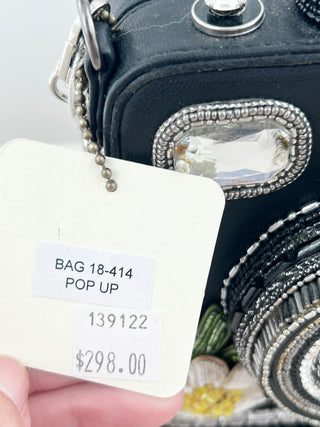 Mary Frances shoulder embellished bag with chain