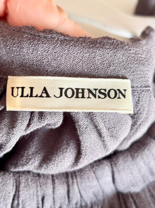 Ulla Johnson Joni Belted Tie Halterneck Maxi Dress Periscope Gray Women's Size 0