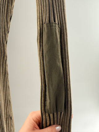 Versace jeans couture Vertical Ribbed Maxi Dress