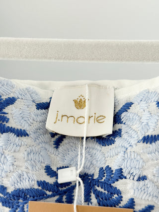J marie sleeveless embroidered top, S
