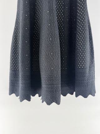 Alexander McQueen Patterned Knit Maxi Dress, L