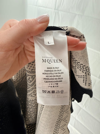 Alexander McQueen Patterned Knit Maxi Dress, L