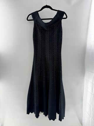 Alexander McQueen Patterned Knit Maxi Dress, L