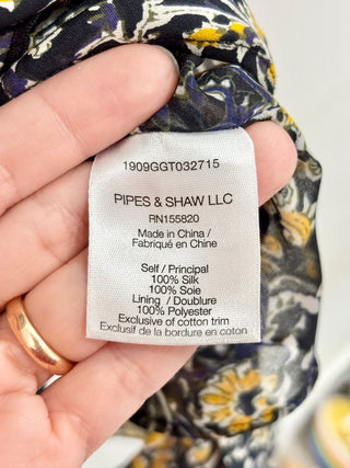 Veronica Beard black yellow pattern mini dress, 2