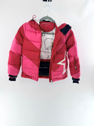 perfect moment kids star down puffer jacket featuring premium down insulation, signature star detailing, Y6