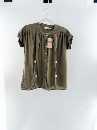 Roller Rabbit boho blouse top, XS - oversized
