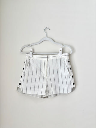Tibi white striped shorts, 2