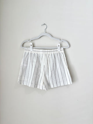Tibi white striped shorts, 2