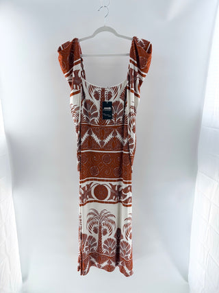 Johanna Ortiz Palm Tree Graphic Maxi Dress, 4