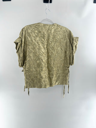 Ms Min metallic textured top, M