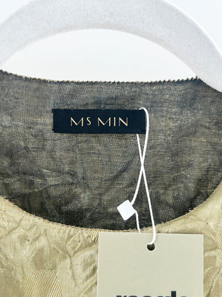 Ms Min metallic textured top, M
