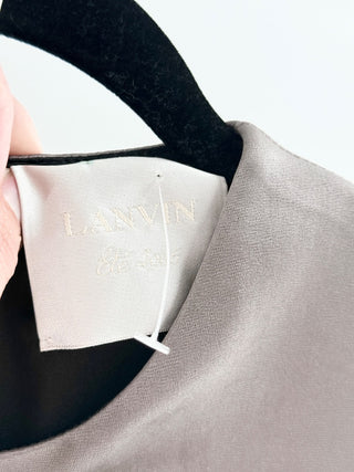 Lanvin Grey Shine Cropped Jacket w/ matching vest, Top M / Bottom M
