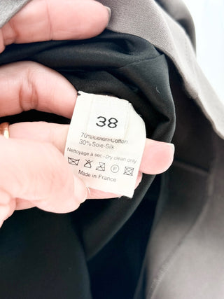 Lanvin Grey Shine Cropped Jacket w/ matching vest, Top M / Bottom M
