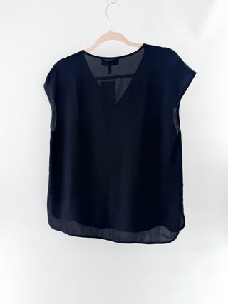 Escada silk v neck top, 34 / S