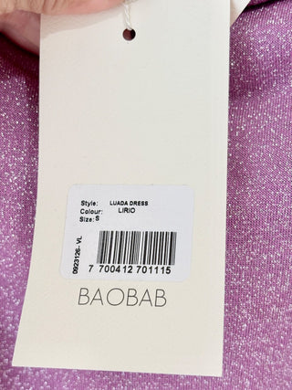 NWT BaoBab Luada Twisted One-Shoulder Maxi Dress Lirio Purple Women's Size Small