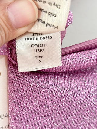 NWT BaoBab Luada Twisted One-Shoulder Maxi Dress Lirio Purple Women's Size Small