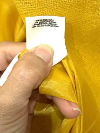 NWT Kasper Linen Blend Open Front Topper Cuff Sleeve Oversized Blazer Womens 12