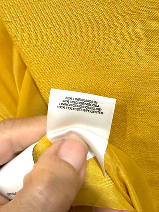 NWT Kasper Linen Blend Open Front Topper Cuff Sleeve Oversized Blazer Womens 12