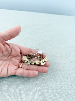 Gucci bee earrings with Pearl accents and GG logo