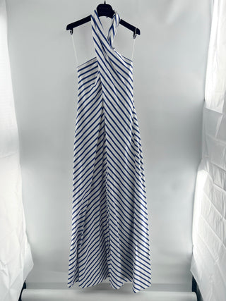 Ralph Lauren purple label striped casual jumpsuit dress, 6