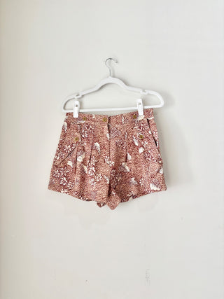 Ulla Johnson brown pattern cotton shorts, 2
