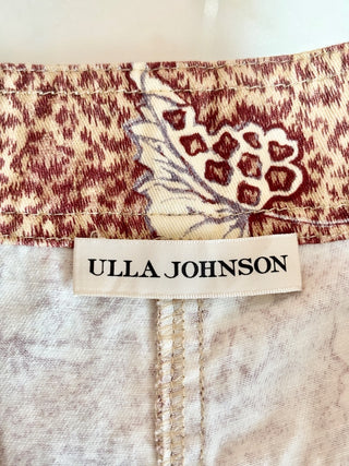 Ulla Johnson brown pattern cotton shorts, 2
