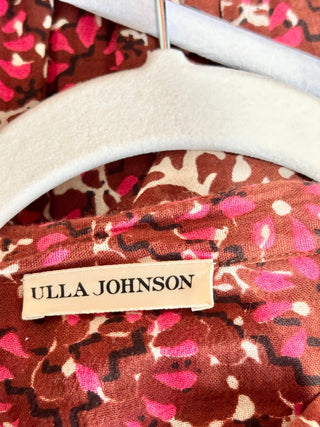 Ulla Johnson brown red pattern set: top and mini skirt, 2