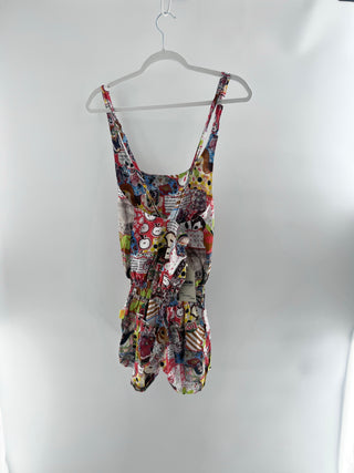 Agua Bendita colorful lightweight cotton romper, XS