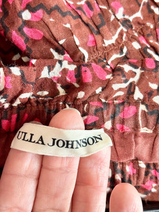 Ulla Johnson brown red pattern set: top and mini skirt, 2
