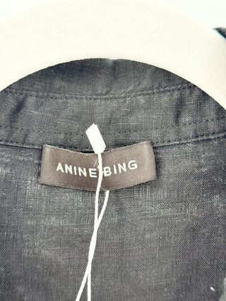 Anine Bing linen set button down and pants, XS oversized