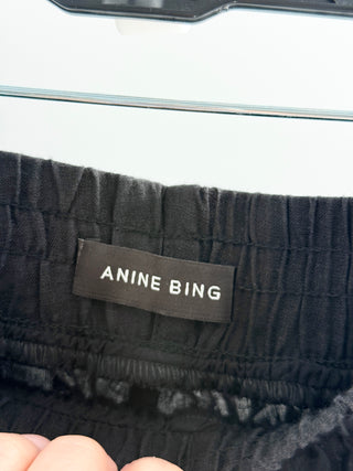 Anine Bing linen set button down and pants, XS oversized
