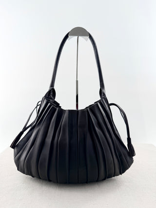 Lupo large leather accordion bag