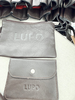 Lupo large leather accordion bag