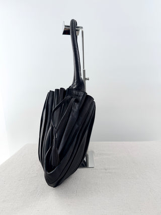 Lupo large leather accordion bag